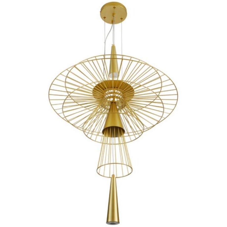 Dekoracyjna lampa wisząca Susso ST-8713P-L Step druciana złota