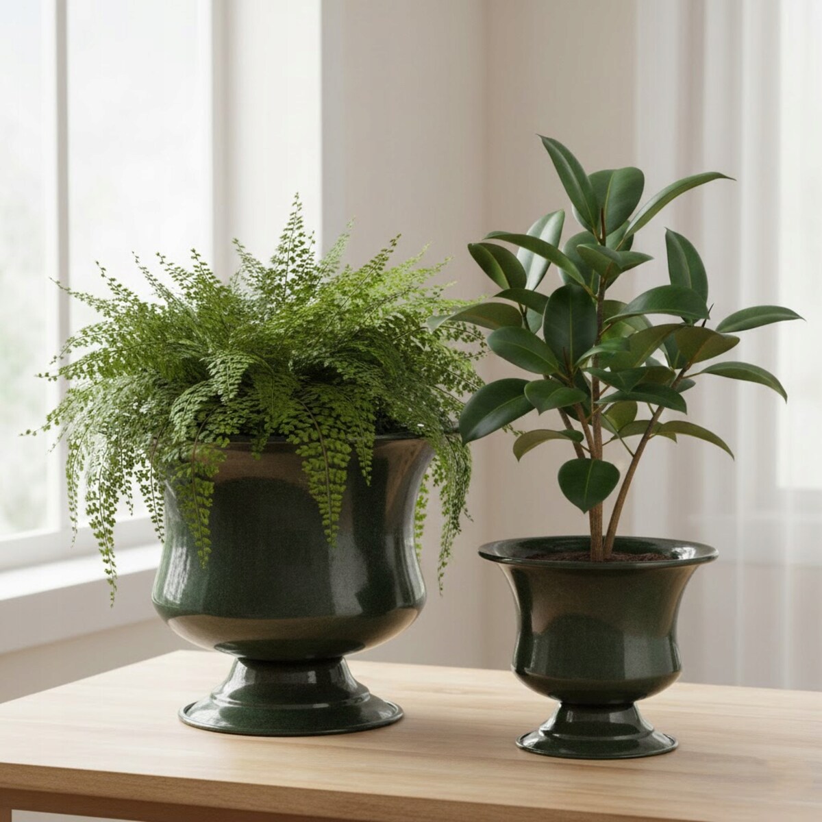 DONICZKA NA NÓŻCE ZIELONA NA BALKON TARAS BONSAI DO SALONU OSŁONKA 2 SZT