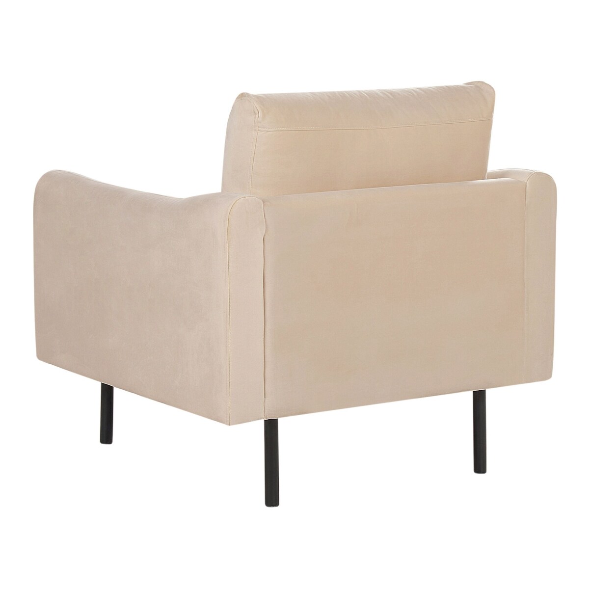 Zestaw wypoczynkowy welurowy beżowy VINTERBRO