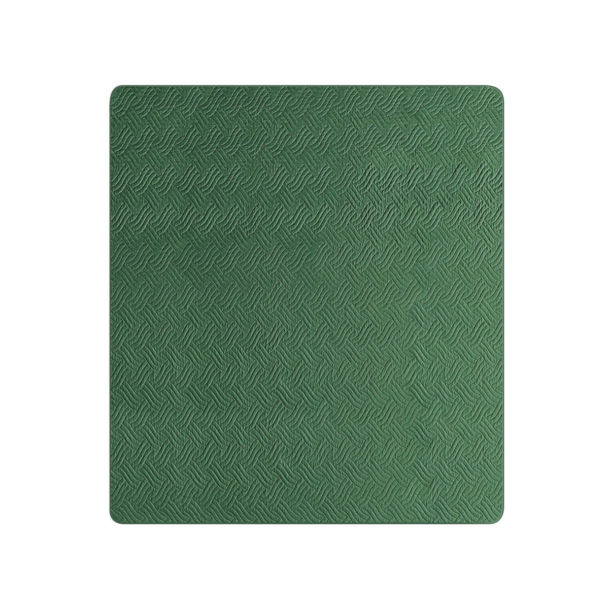 Komplet narzuta z poduszkami tłoczony 200 x 220 cm zielony BABAK