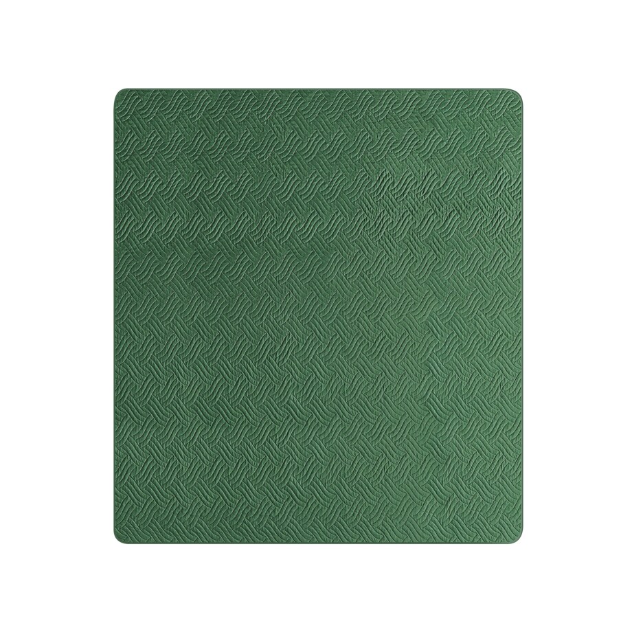 Komplet narzuta z poduszkami tłoczony 200 x 220 cm zielony BABAK