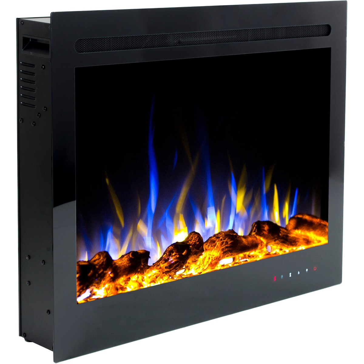 Kominek elektryczny AFLAMO Majestic 39 - ścienny i do zabudowy - 77x63x14 cm - kominek LED z funkcją grzania 750/1500 W