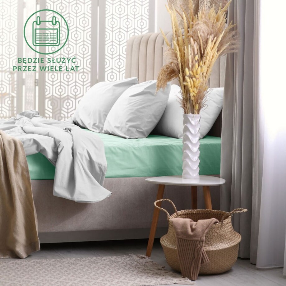 Prześcieradło frotte z gumką 120x200 kolor morski