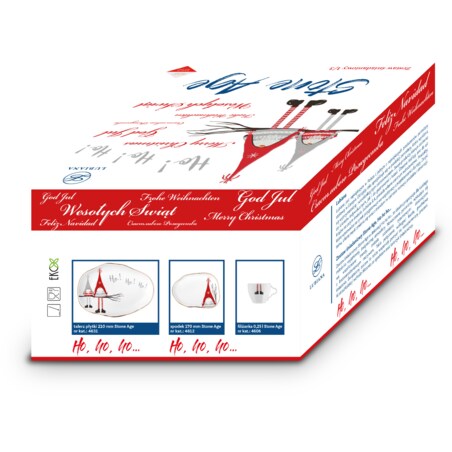 Garnitur śniadaniowy dla 1 osoby 3 el. Stone Age Skrzaty LB65 (7132A)