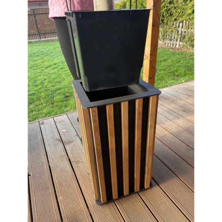 Donica drewniana Lamele 35x60 cm