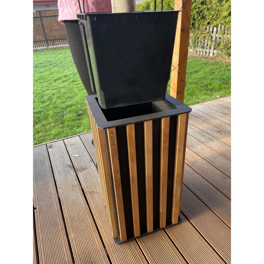 Donica drewniana Lamele 35x60 cm