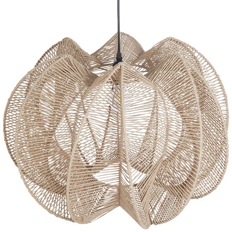Lampa wisząca MANINGA Papierowa plecionka Jasnobrązowy