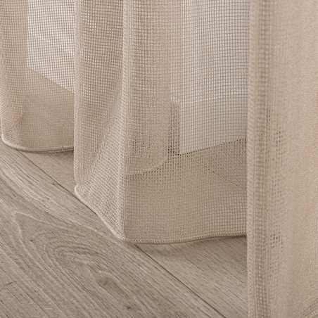 Firana na taśmie wave 300x245 beżowy