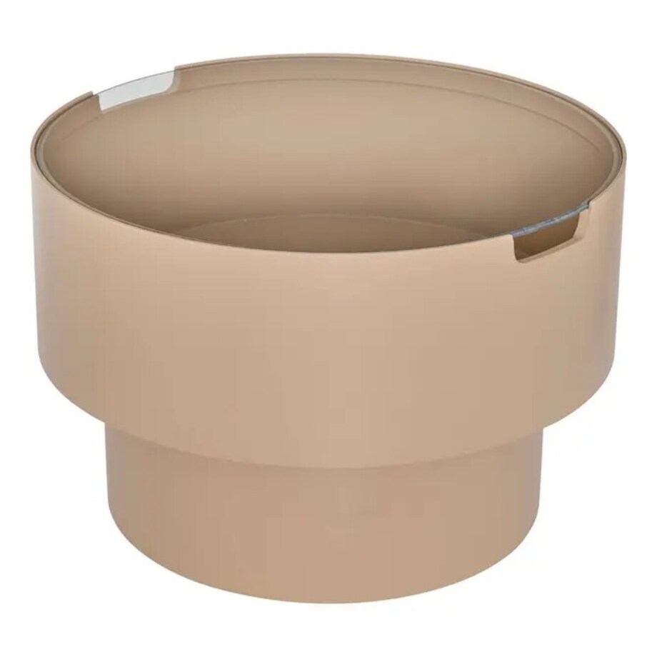 Stolik pomocniczy, boczny, Ø45 cm, MDF, kawa z mlekiem, Karun