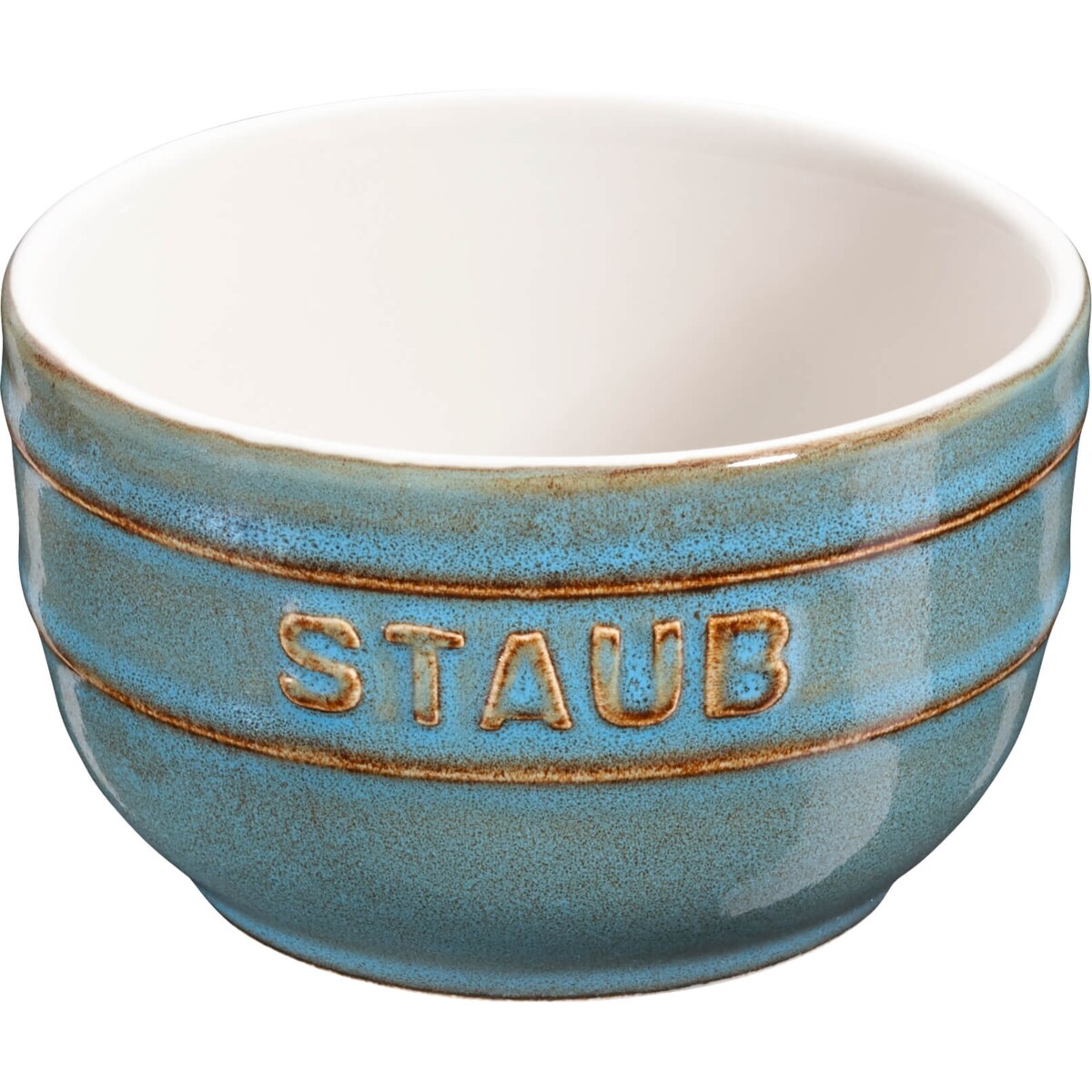 Staub Mini Ramekin Okrągły, 2 szt. - 200 ml, Antyczny turkusowy