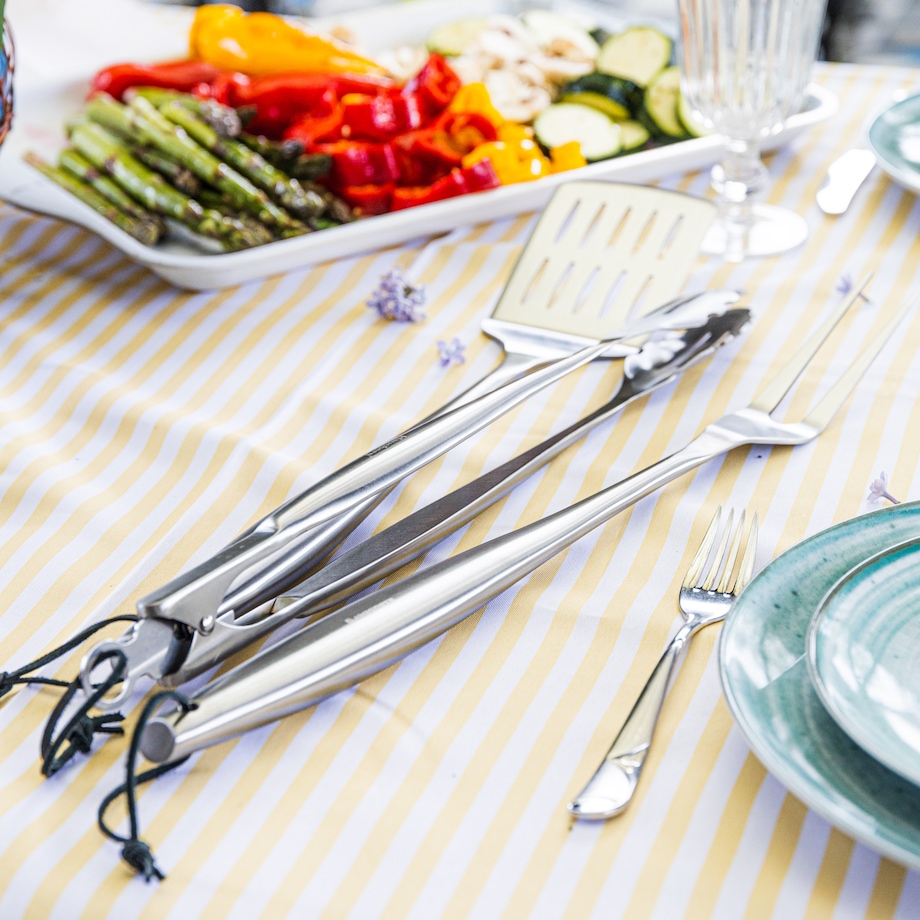 Zestaw przyborów do grilla, 3 elementy, Narzędzia do grillowania, KLAUSBERG