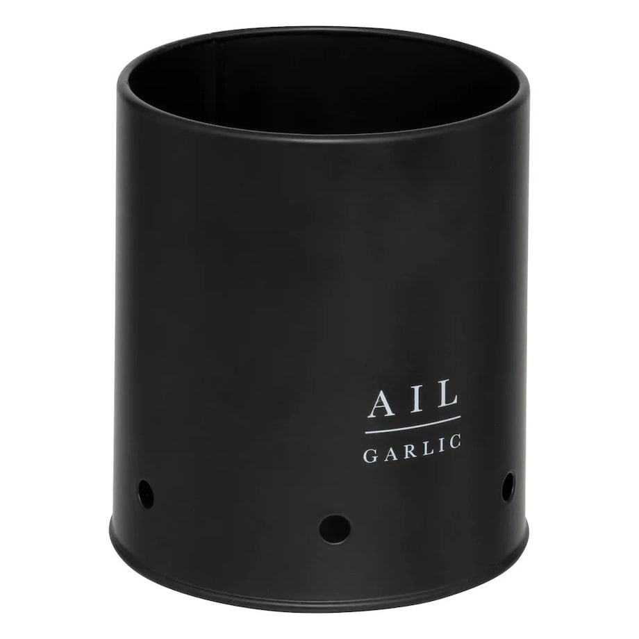 Komplet pojemników na ziemniaki, cebulę i czosnek Black