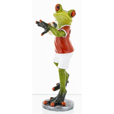Figurka - żabka 17x10,5x7,5 cm FROGG piłkarz