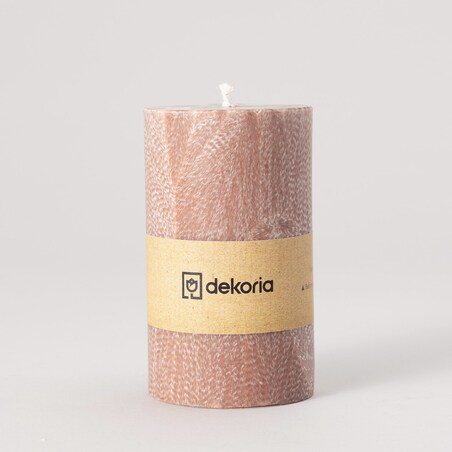 Świeca zapachowa palmowa walec Old Pink, 7,5x7,5x13 cm