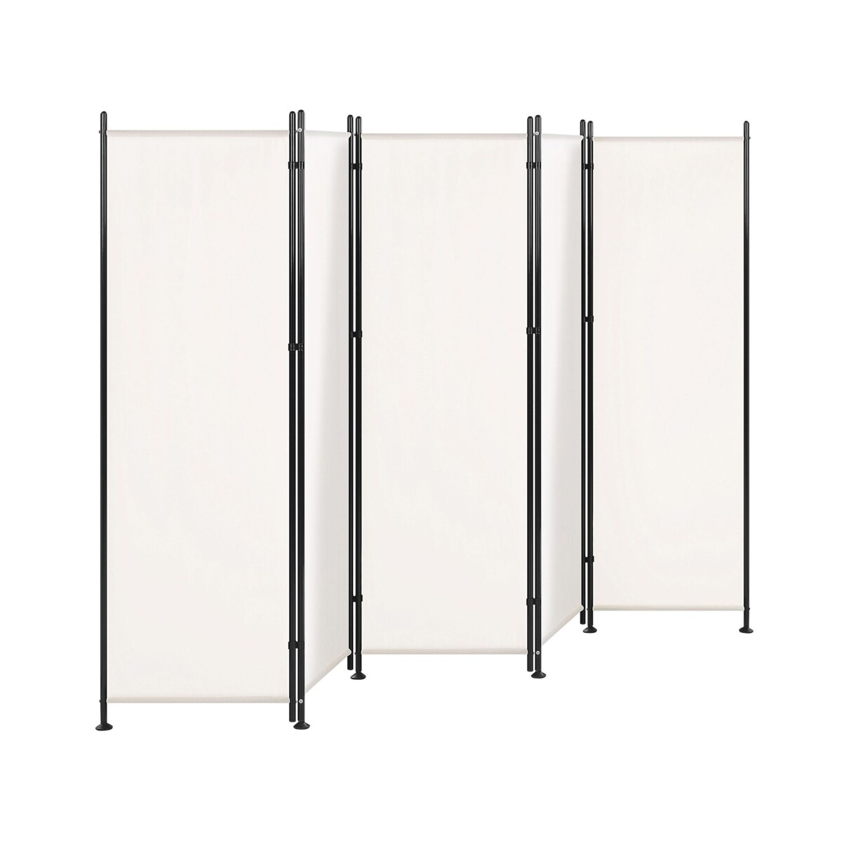 5-panelowy składany parawan pokojowy 270 x 170 cm biały NARNI