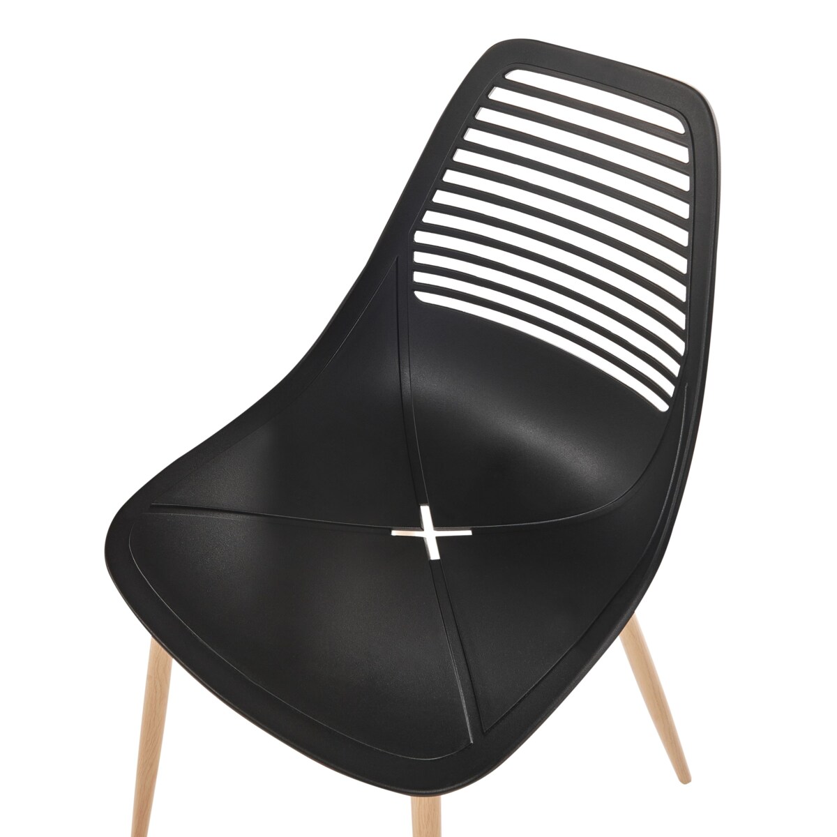 Zestaw 4 krzeseł MONTELLO Czarny