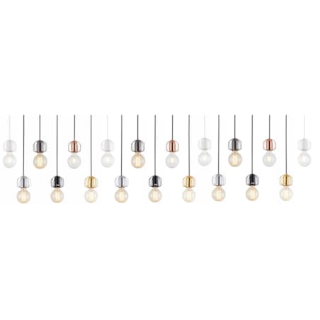Lampa Sufitowa Wisząca Srebrna W Stylu Loft Chrom