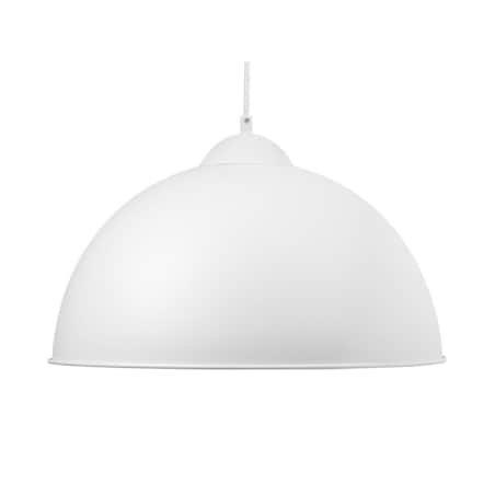 Lampa wisząca metalowa biała CETINA