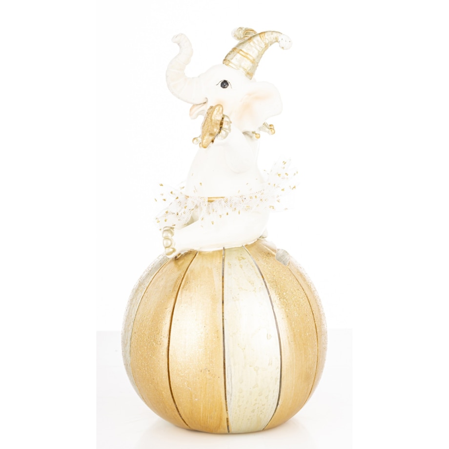 Figurka - słoń na piłce 18,5x9,5x9,5 cm CIRCO-2