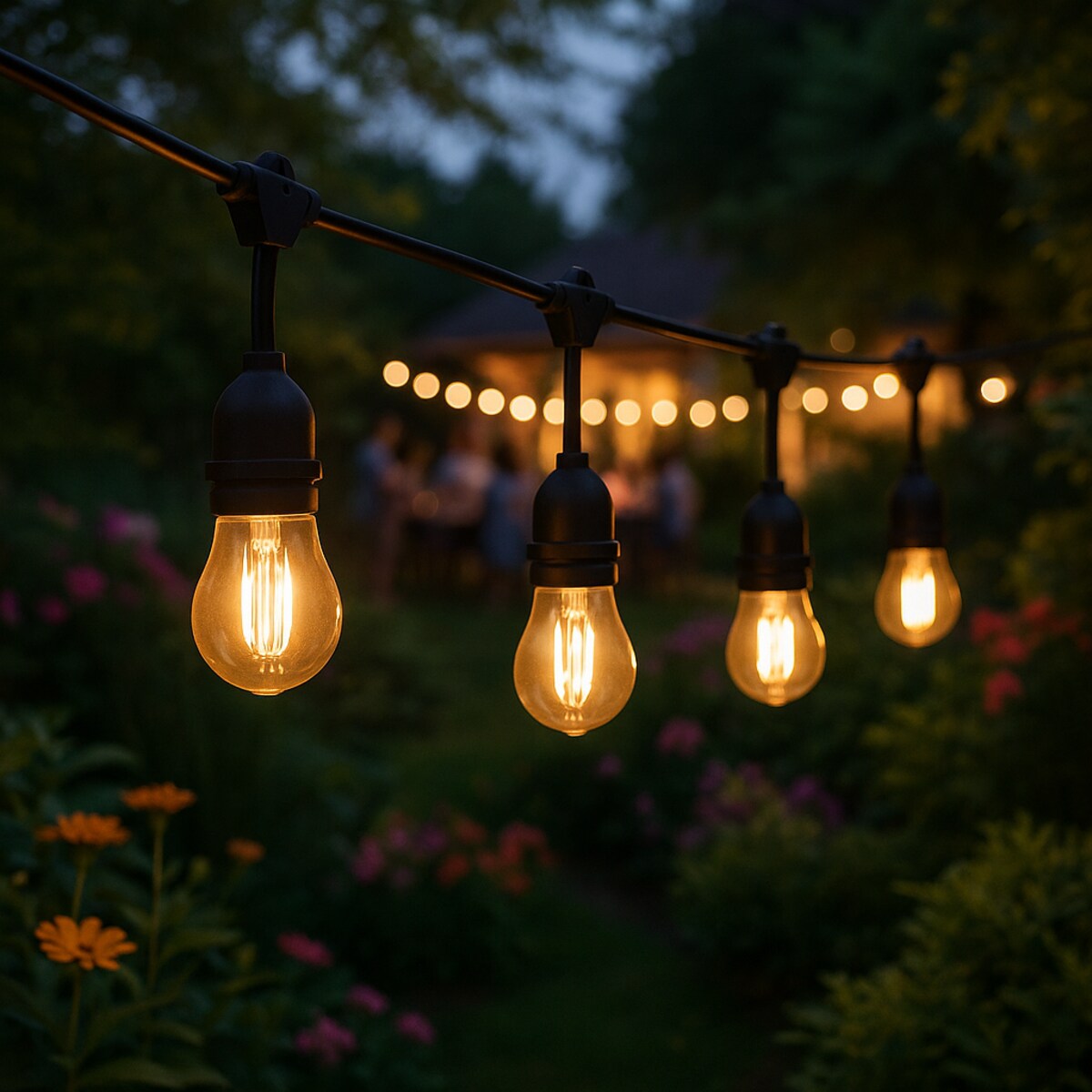 Girlanda świetlna ogrodowa LED do ogrodu 4 m