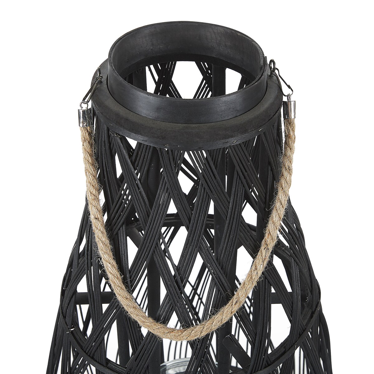 Lampion TONGA Bambus 56 cm Czarny