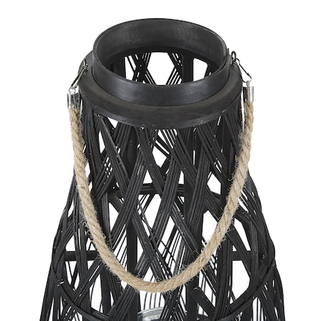 Lampion TONGA Bambus 56 cm Czarny
