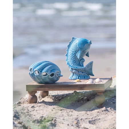 FIGURKA MUSZLA MARYNISTYKA RAFA KORALOWA CERAMICZNA MUSZELKA OZDOBA BIAŁA
