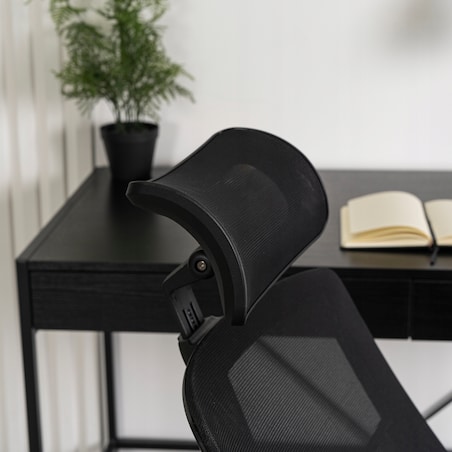 Krzesło biurowe obrotowe ergonomiczne czarne BENTO