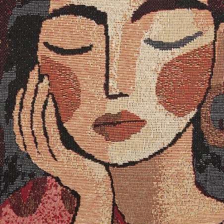 Poduszka dekoracyjna, bawełniana, Homy Woman, 40x40 cm
