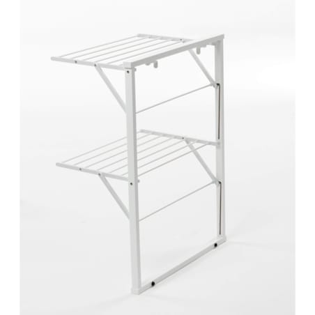 ARREDAMENTI KLAUS Suszarka na pranie na kaloryfer - 89 x 68 cm, Biały