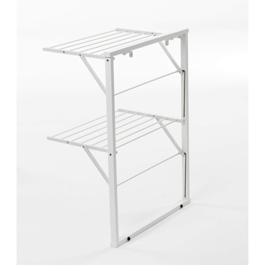 ARREDAMENTI KLAUS Suszarka na pranie na kaloryfer - 89 x 68 cm, Biały