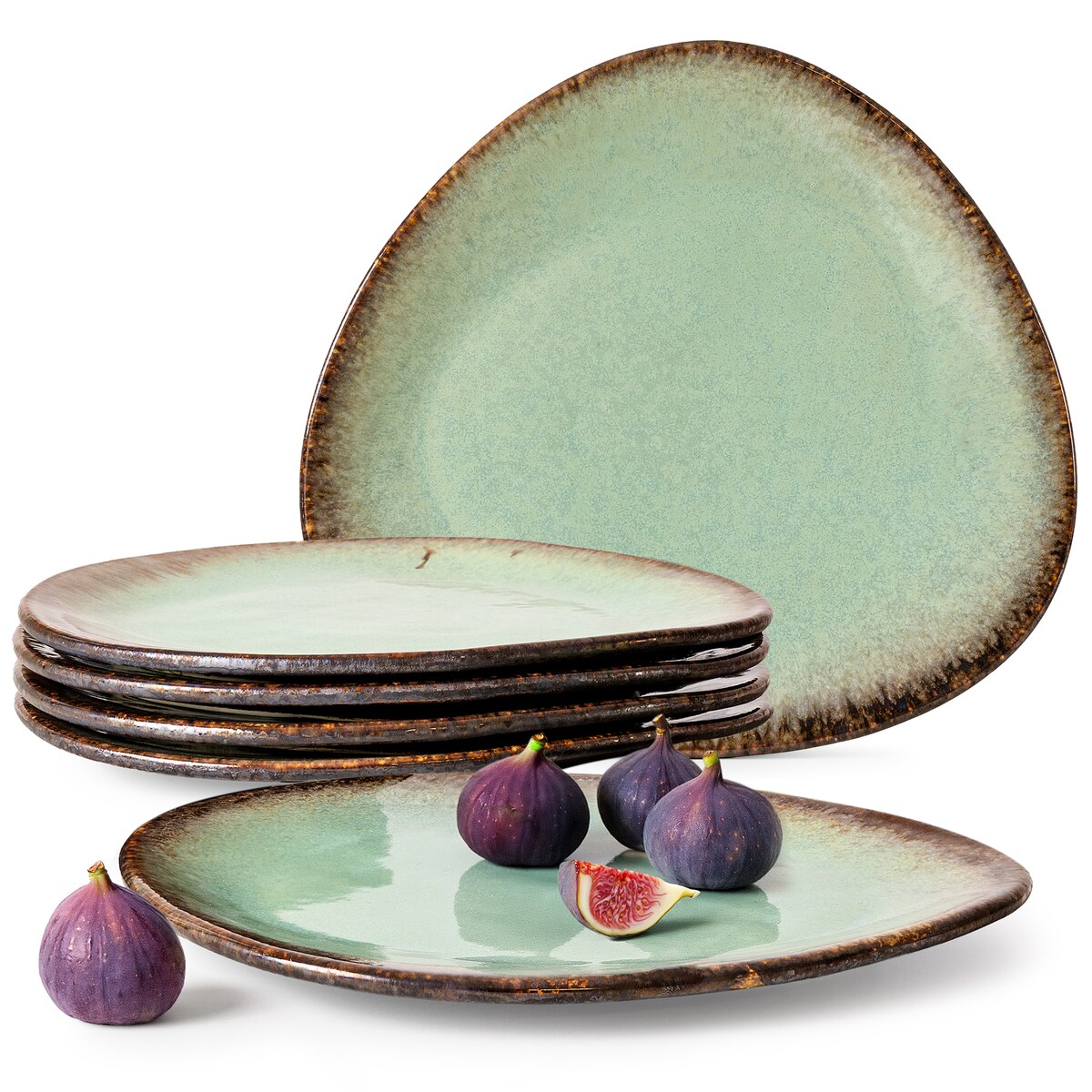 Konsimo PRIMA Talerz obiadowy 6 szt., szałwiowy