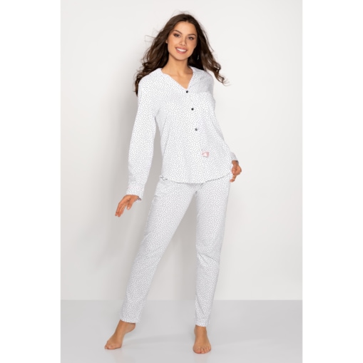 Piżama Delicate Style White, M