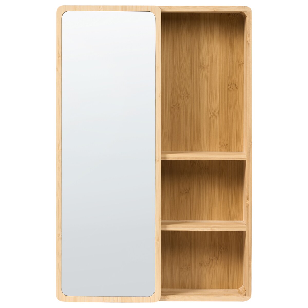 Szafka łazienkowa wisząca z lustrem GUATAVITA 41 cm 61 cm Jasnobrązowy