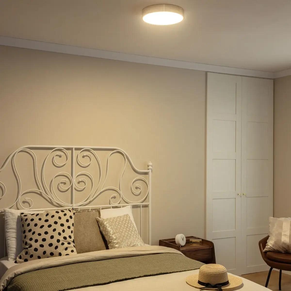 Okrągły plafon Cerchio ABR-PLO-Z-18W-CCT Abruzzo LED 18W 3000-6000K złoty biały