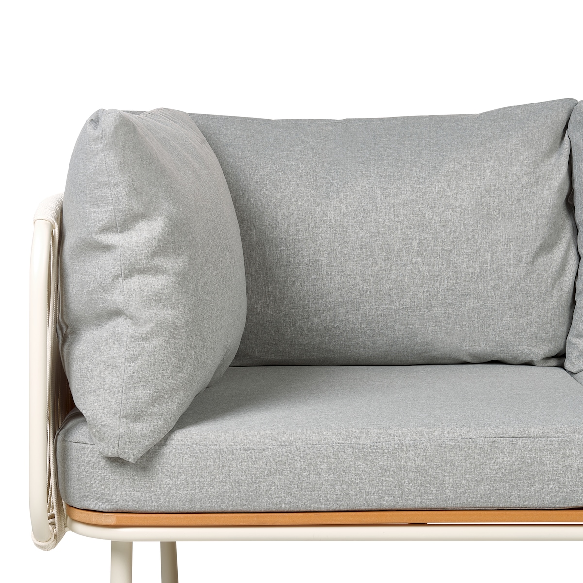 Sofa ogrodowa dla 3 osób SENISE Metal Szary