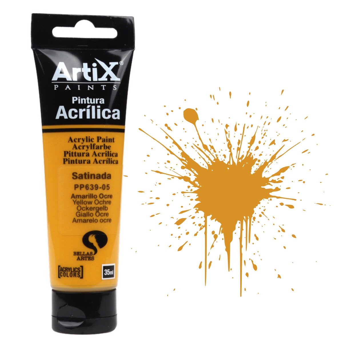 farba akrylowa yellow ochre artix pp639-05, 35ml