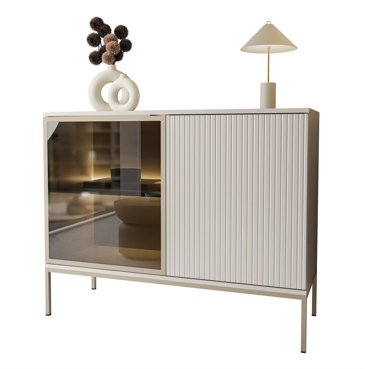 Komoda ECLIPSE K104 KASZMIR z oświetleniem