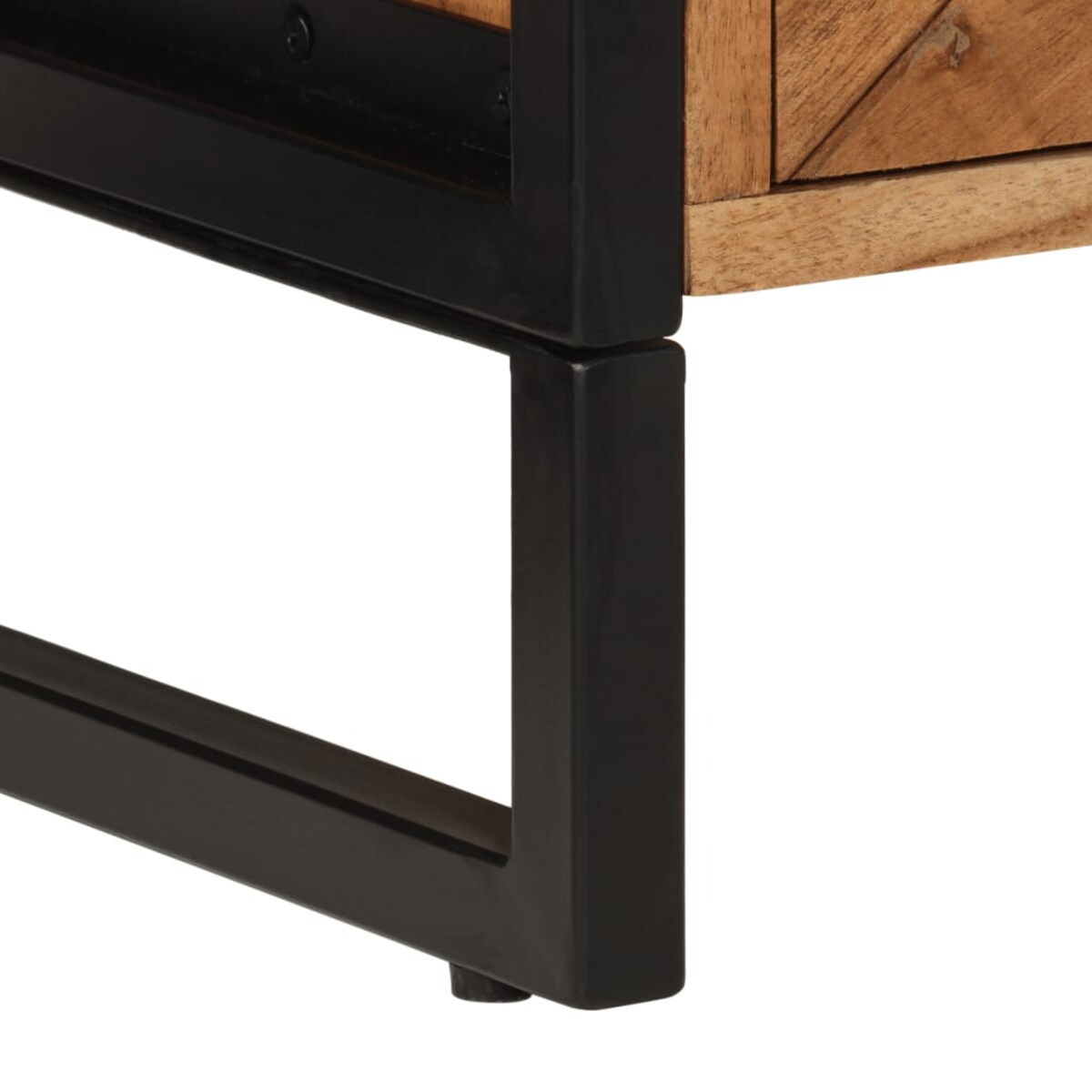 vidaXL Szafka łazienkowa, 40x30x60 cm, lite drewno akacjowe i żelazo