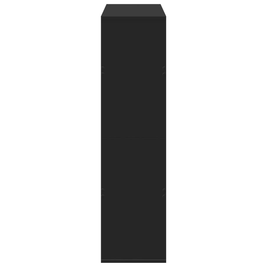 vidaXL Regał/przegroda, czarny, 100x33x125,5 cm