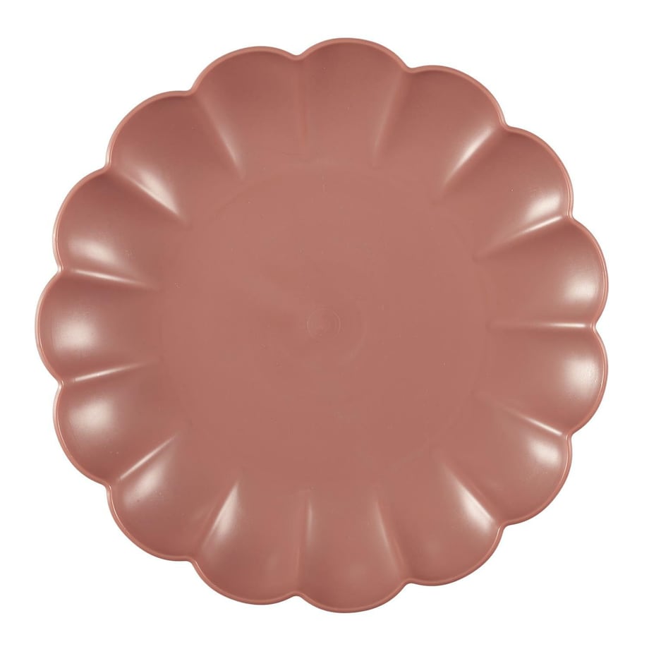 TALERZ DESEROWY Iris 20,5 cm różowy z tworzywa PP
