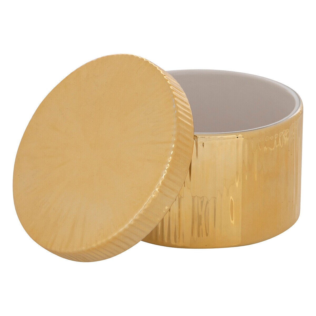 Ceramiczne pudełko z pokrywką, Ø 12,5 cm