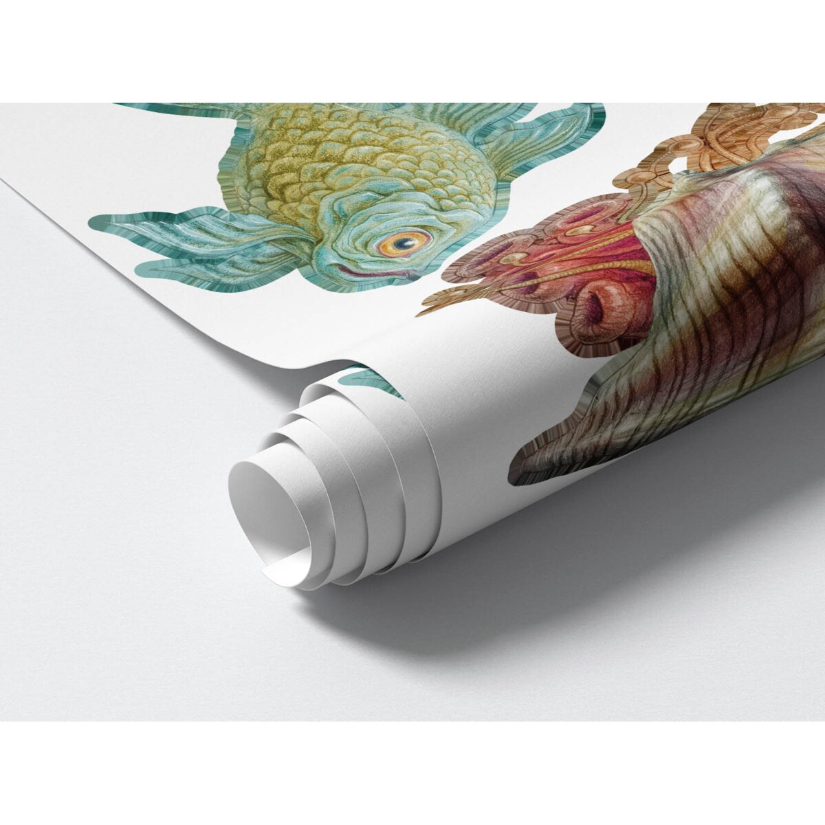 Zestaw naklejek na ścianę, Podwodne syreny, 60cm