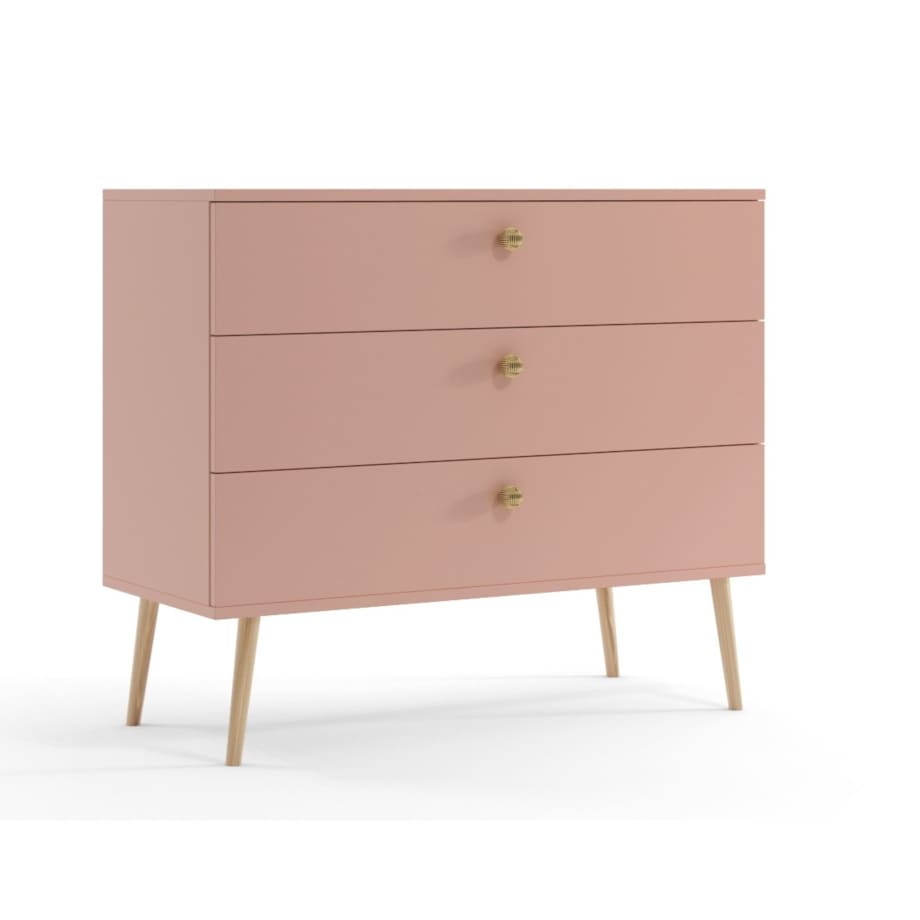 Komoda z szufladami boho - Róż naturalny