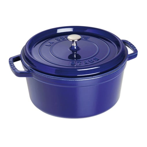 Garnek żeliwny okrągły Staub - Niebieski, 8.35 ltr
