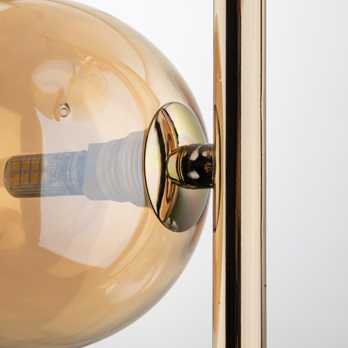Lampa wisząca TK Lighting ESTERA GOLD 4838 złoto-bursztynowa 3xG9 regulowana wysokość do salonu i jadalni
