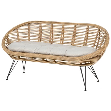 Sofa ogrodowa dla 2 osób MARATEA Rattan Naturalny
