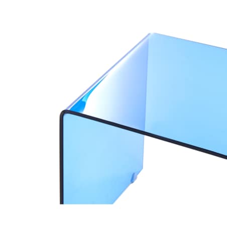 Zestaw 2 stolików pomocniczych KENDALL Szkło hartowane Niebieski