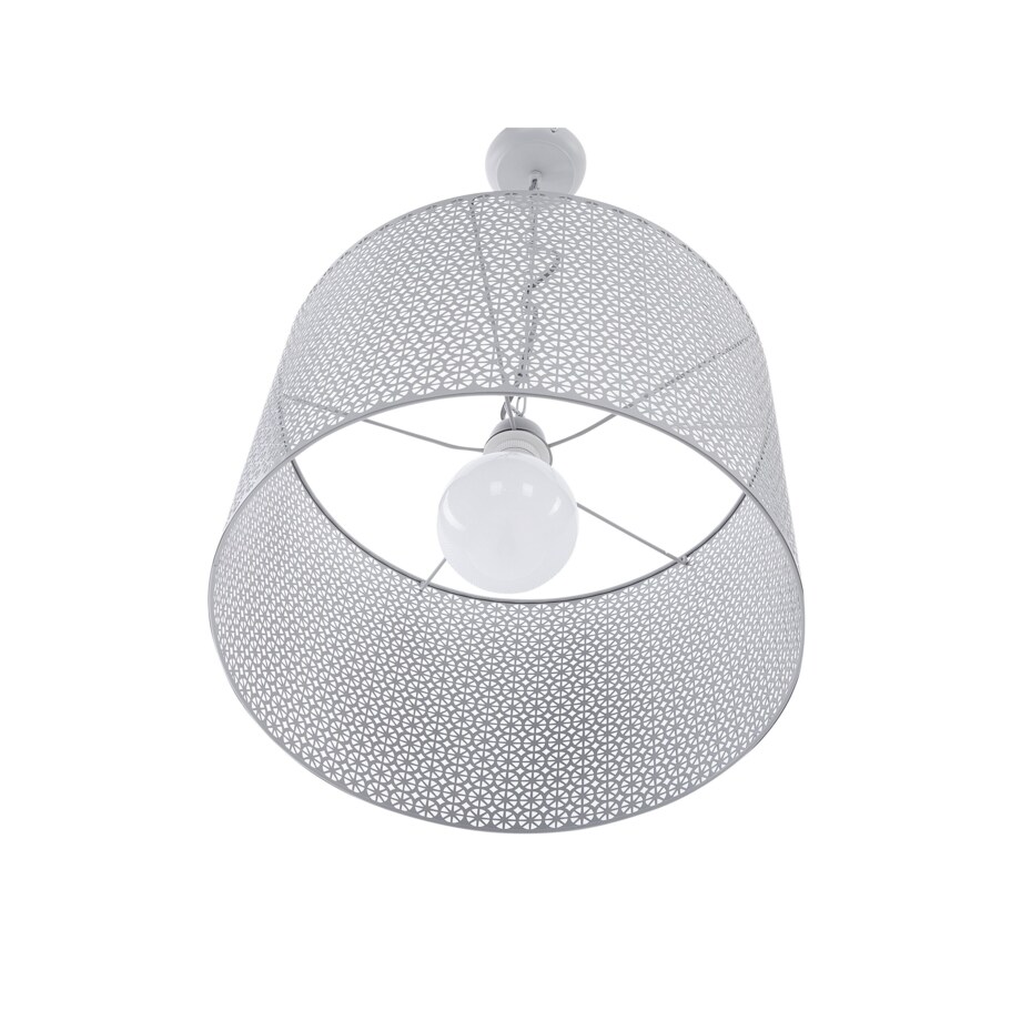 Lampa wisząca metalowa szara MEZEN
