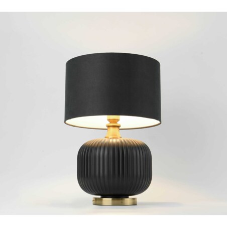 Nocna lampa stojąca Tamiza LP-1515/1T small czarna złota